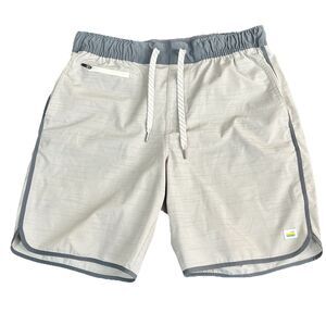 Vuori Banks Shorts Men’s S Gray V Cycled 4 Way Stretch Gym Performance